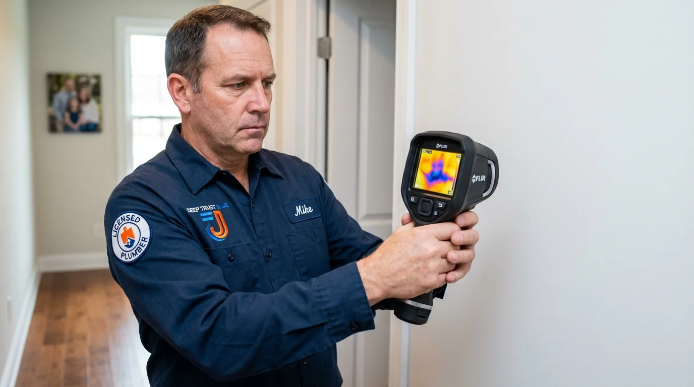 Thermal imaging leak detection by Johns Plumbing LLC in Novato